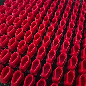 Batoque de CAIXÃO Descartável Tattoo 40Un Cup Ink Vermelho