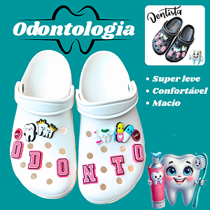 Sandália babuche Crocs Dentistas odontológia