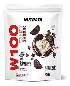 Whey Concentrado W100 Refil 900g Sabores Nutrata