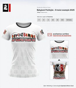 Baby look Proibição - O Maior Exemplo