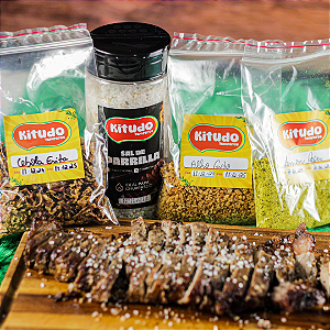 Kit Churrasco Sal Parrilla C/ Chimichurri + Temperos 50g