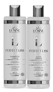 Kit Lumine Perfect Liss Shampoo Antirresíduos 300ml + Gloss Reconstrutor 300ml