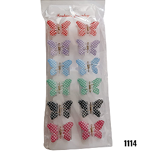 NE1114 - Presilha de cabelo 12 pcs por kit/ 3m atacado 1114 – Pacote com 12 unidades (Atacado)