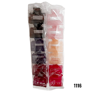 NE1116 - Presilha de cabelo 12 pcs por kit/ 3m atacado 1116 – Pacote com 12 unidades (Atacado)