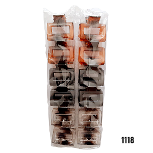 NE1118 - Presilha de cabelo 12 pcs por kit/ 3,5m atacado 1118 – Pacote com 12 unidades (Atacado)