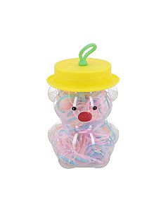 NE10075 - 10075 elástico de cabelo ,tpr, 1,5 cm – Pacote com 12 unidades (Atacado)