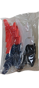 NE10060 - 10060 piranha de cabelo plástico tipo cabeleleiro 10 cm – Pacote com 12 unidades (Atacado)