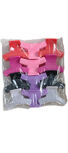 NE10052 - 10052 piranha de cabelo plástico+ ferro, 6 cm – Pacote com 12 unidades (Atacado)