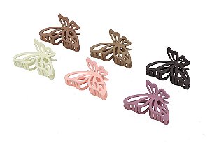 NE10043 - 10043 piranha de cabelo plástico+ ferro, 7 cm – Pacote com 12 unidades (Atacado)