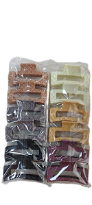 NE10035 - 10035 piranha de cabelo plástico+ ferro, 7 cm – Pacote com 12 unidades (Atacado)