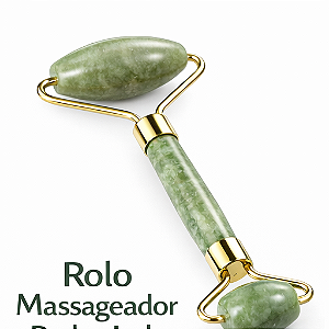 Rolo Massageador Facial Pedra Jade – Roller de Jade para Massagem Facial e Skincare- ATACADO PARA VENDA EM MARKETPLACE