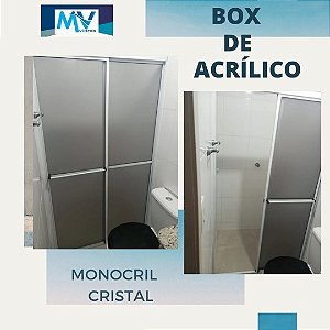 Box de Acrílico para Banheiro- Monocril Cristal
