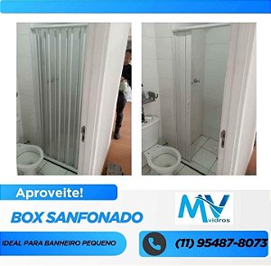 Box Sanfonado em PVC 1,30 x 1,85