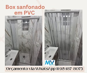 Box Sanfonado em PVC 1,45 x 1,85