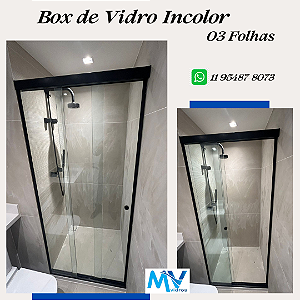Box de Vidro Orion Plus -3 Folhas