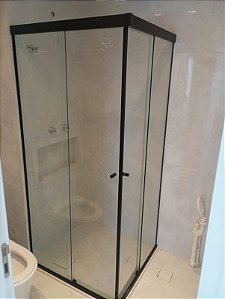 Box de vidro de canto