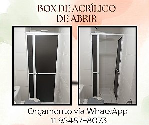 Box de Acrílico de Abrir