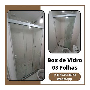 Box de Vidro 3 Folhas