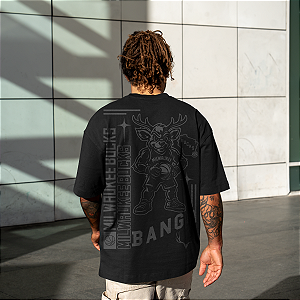 Camiseta Oversized Milwaukee Bucks All Black