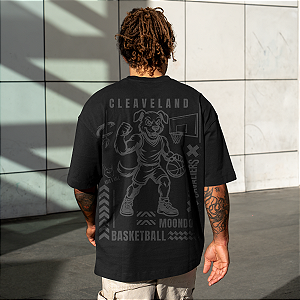 Camiseta Oversized Cleveland Cavaliers All Black