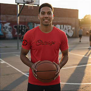 Camiseta Algodão Peruano Chicago Bulls