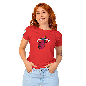 Camiseta Baby Look Miami Heat