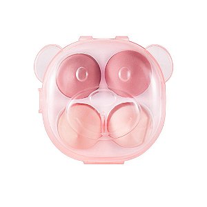Kit 4 Esponjas de Maquiagem Urso