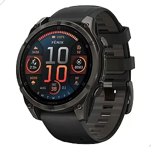 Smartwatch Relógio Garmin Fenix 8 Sapphire solar– Preto (010-02905-10)