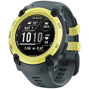 Smartwatch Relogio Garmin Instinct e 010 02932 01 40MM com Gps / Bluetooth - Amarelo/Azul