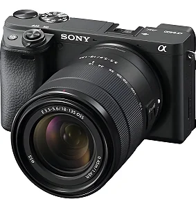 Câmera Digital Sony A6400 ILCE-6400 Body - 24.2MP - Wi-Fi - Bluetooth - Tela 3" - Preto