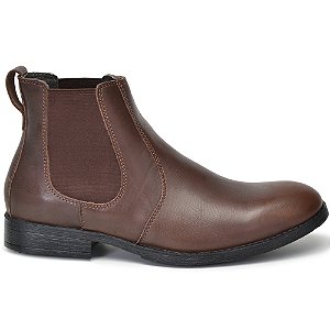 Botina Chelsea Masculina XE 3000 Couro Legítimo Macia Moderna Brete Boots