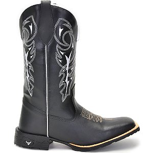 Bota Texana Cano Longo Country Cara de Boi Brete Boots Rodeio Roça