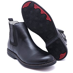 Botina Chelsea Masculina de Couro Legítimo Pra Roça RE 1500 Brete Boots