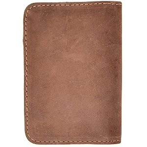 Carteira Masculina Pequena de Couro Moderna Top Brete Boots