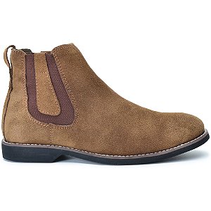 Botina Chelsea Masculina de Couro Legítimo Pra Roça DI 1200 Brete Boots