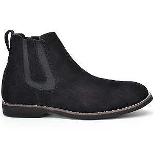 Botina Chelsea Masculina de Couro Legítimo Pra Roça DI 1200 Brete Boots