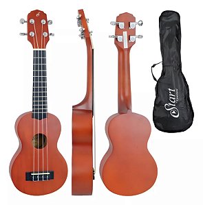 Ukulele Soprano Acustico Uks-21 Gianinni Natural Fosco + Capa