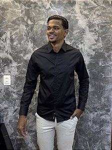 CAMISA SOCIAL ML JP PRETO