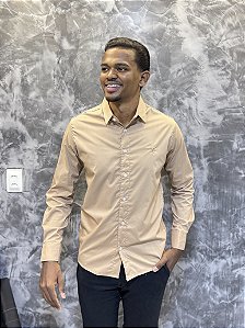 CAMISA SOCIAL ML JP BEGE ELEGANCE