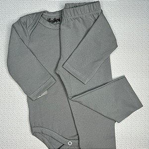 Conjunto body bebê unissex