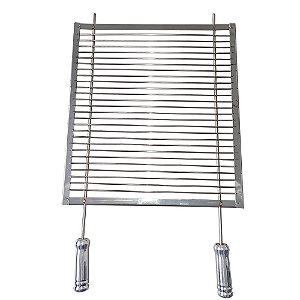 Grelha Barra Redonda em Aço Inox 304 – 40×45 cm