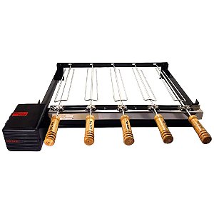 Grill Giratório Pintura Eletrostática – Kit 620 Baixo 5 Espetos