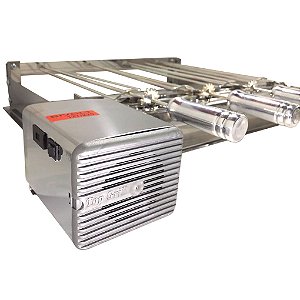 Grill Giratório Inox – Kit 520 Baixo 4 Espetos Cabo Alumínio