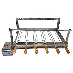 Grill Giratório Inox – Kit 740 Alto 6 Espetos