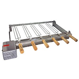 Grill Giratório Inox – Kit 740 Baixo 6 Espetos