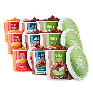 Kit Vitta Lactis - 9 Unidades (3 de Cada Sabor)
