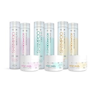 3 Kits Lisstreme 300ml - Hidratação, Nutrição e Reconstrução - Lisstreme Profissional
