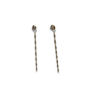 Brinco Sparkle Cristal Dourado