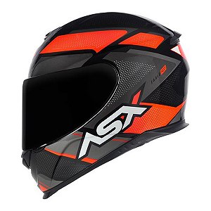 Capacete Asx Eagle Fast Brilho Preto/ Vermelho/ Grafite 60
