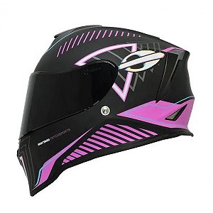 Capacete Mormaii M1 Glitch Fosco Rosa
